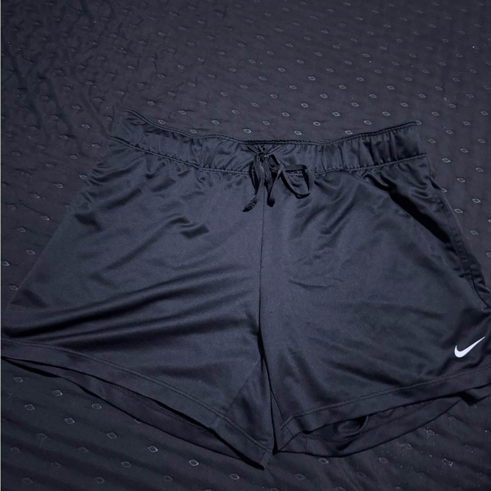 Nike Dri-Fit Black Athletic Shorts Mens Medium Drawstring Running Gym